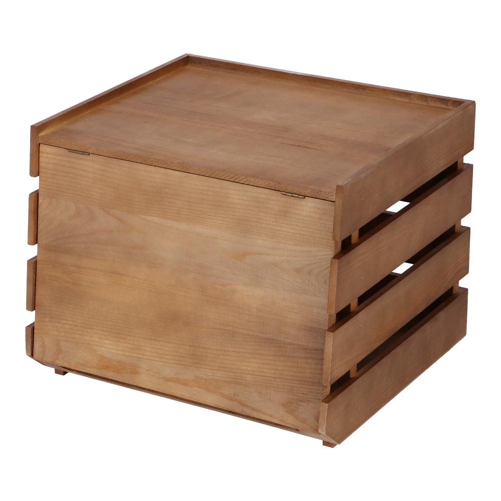 コーナン オリジナル Lifelex 木製スタッキングｂｏｘ フタ付ｍ ブラウン 収納 家具 ホームセンターコーナンの通販サイト