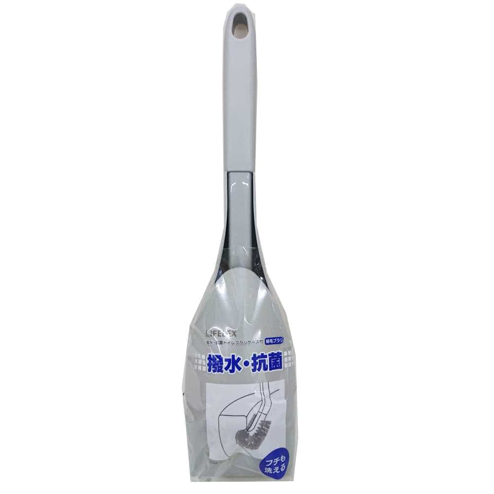 コーナンオリジナル LIFELEX　トイレブラシケース付　グレー　ＷＥＬ２１－７６３４
