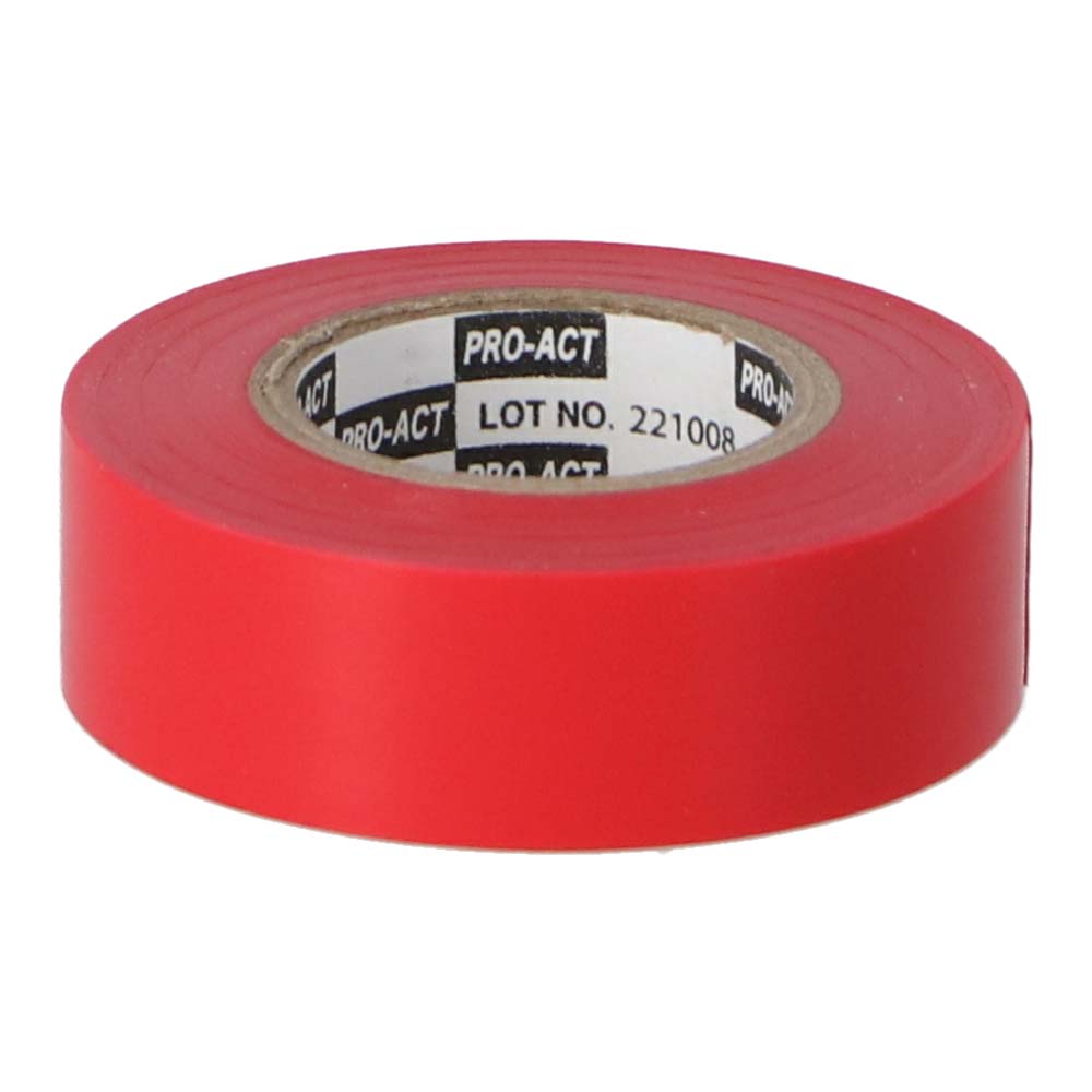 PROACT 絶縁テープ　赤　約幅１９ｍｍ×１０ｍ 赤