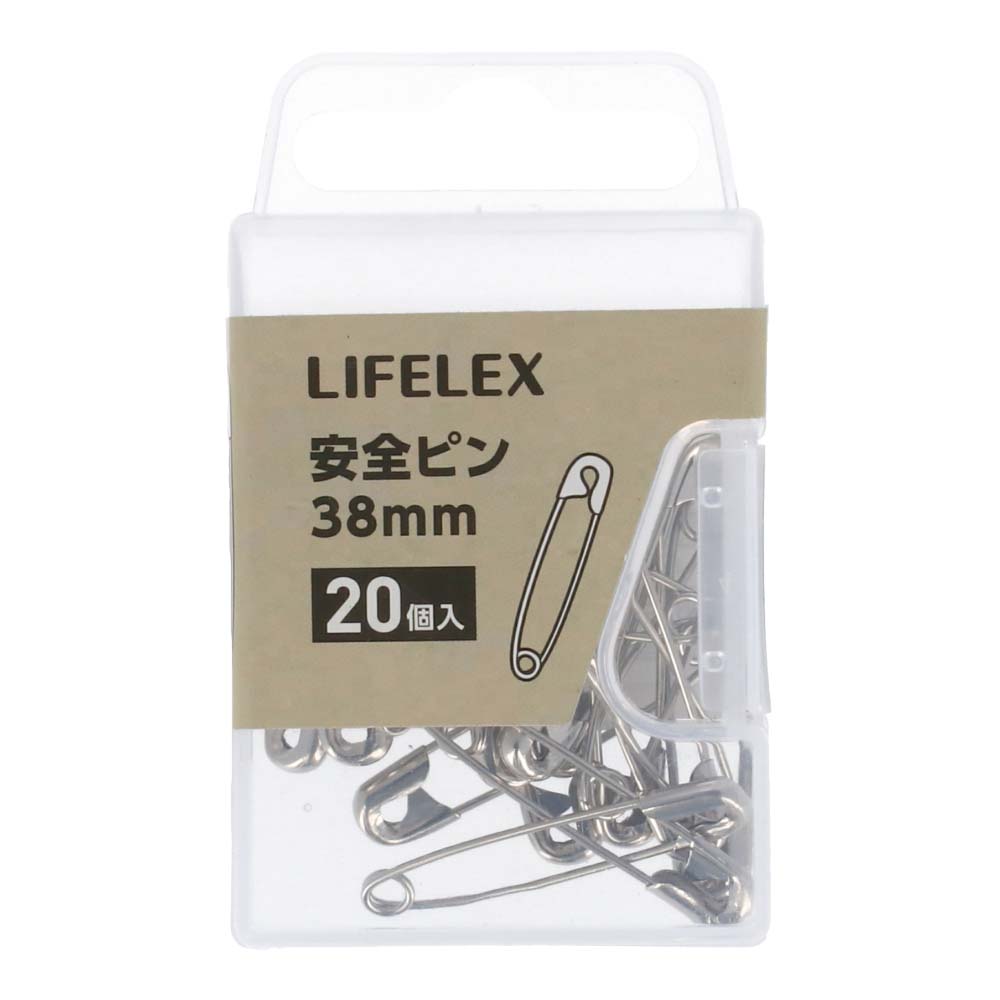 LIFELEX 安全ピン　３８mm　２０個　ＫＯ１４‐７２４０