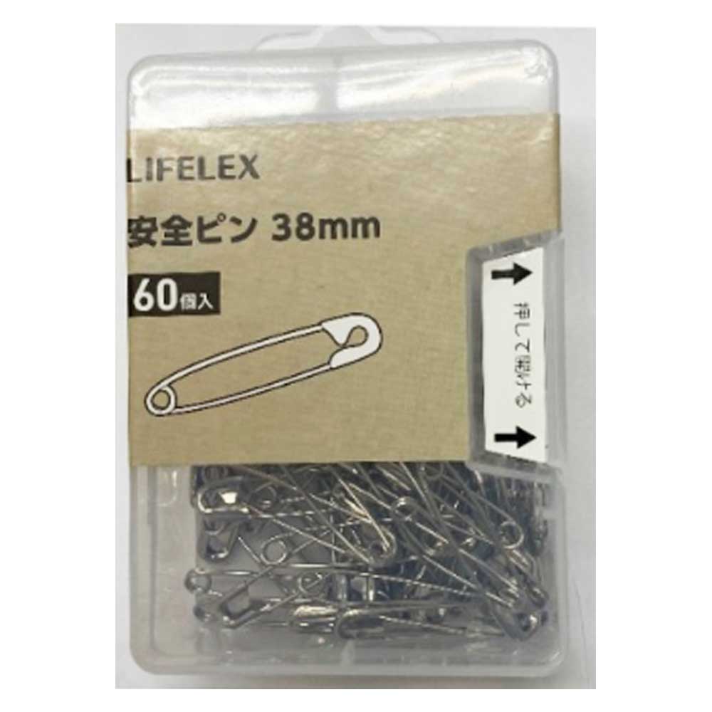 コーナンオリジナル　安全ピン３８ｍｍ　６０個　ＫＯ１４－７２５７ ３８ｍｍ　６０個
