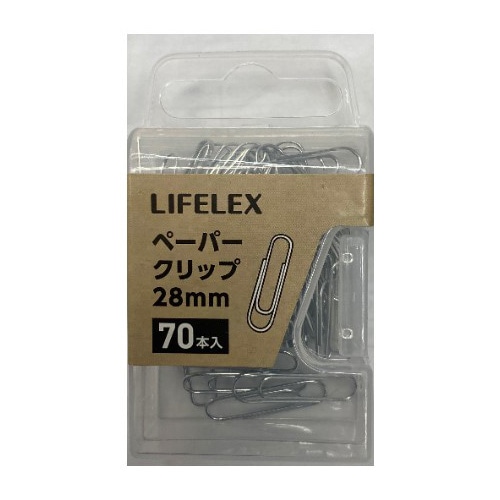 LIFELEX　ペーパークリップ　２８ｍｍ　７０本