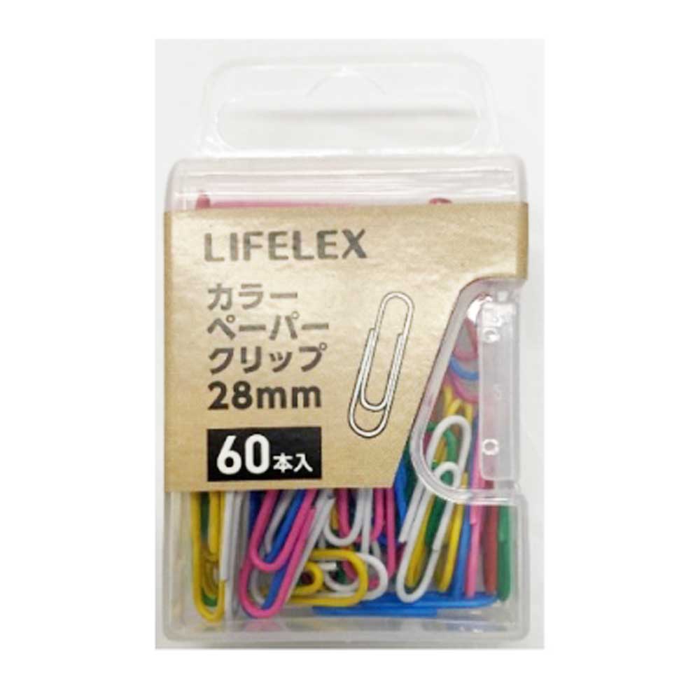 コーナンオリジナル　カラーペーパークリップ　２８ｍｍ　６０本 ２８ｍｍ　６０本