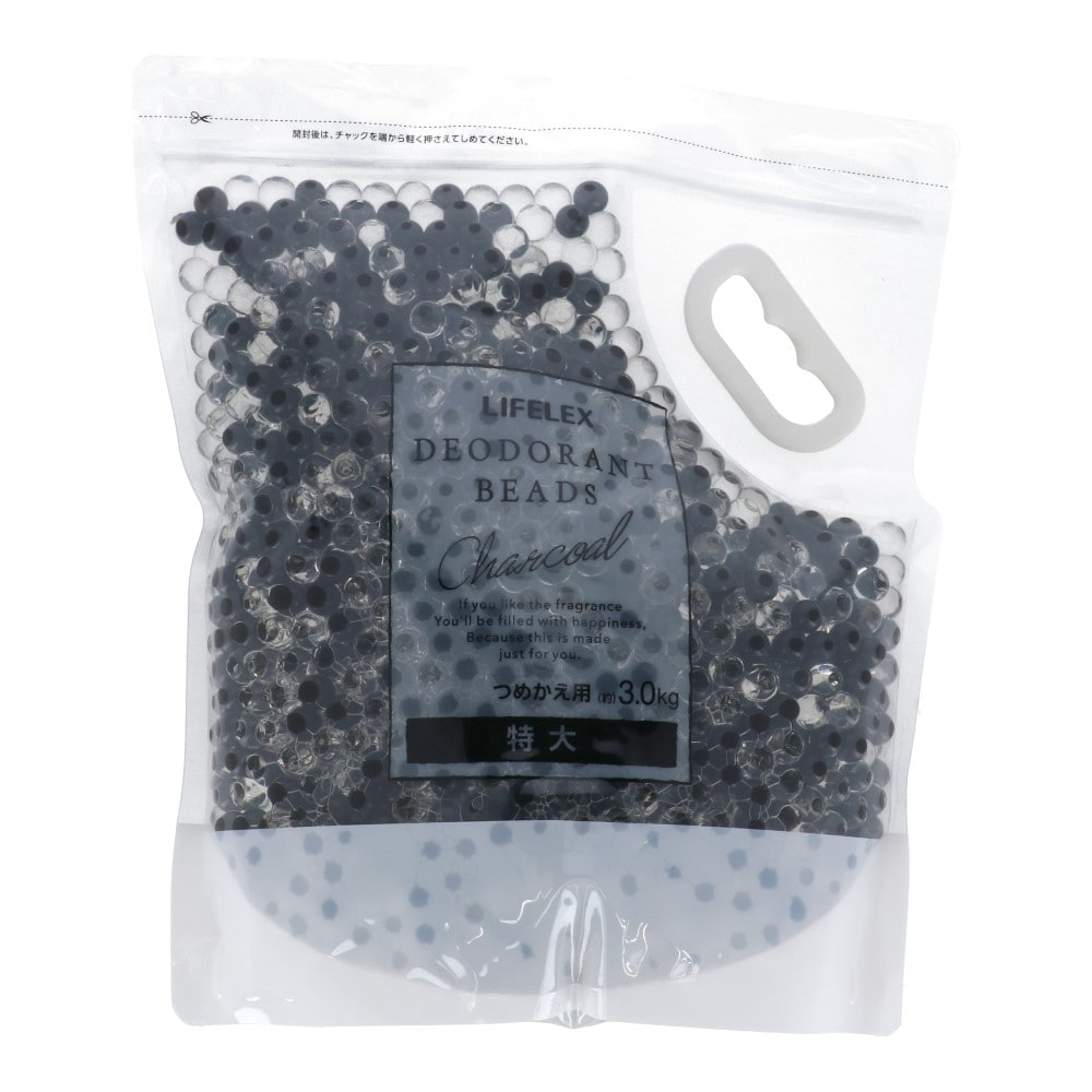LIFELEX 消臭ビーズ　詰替え用　炭　3ｋｇ　×4個セット 詰替え用　3ｋｇ　×4セット