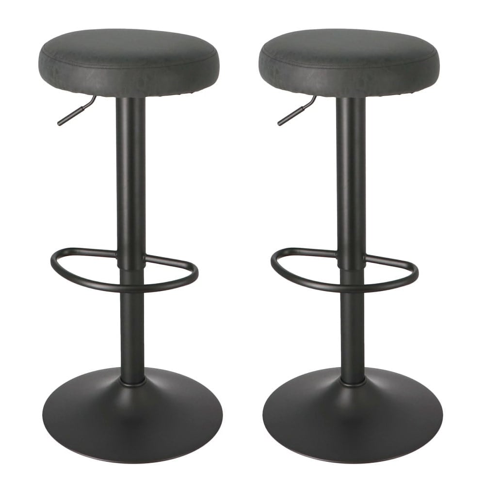 LIFELEX　ラウンド型昇降カウンターチェア　ブラック　ＣＧ－２２　×２個セット ２個セット