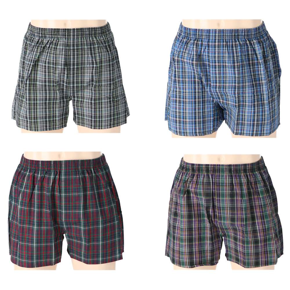 LIFELEX　トランクス　４Ｐ　マドラスチェックセット　ＬＬ マドラスチェックセット　ＬＬ