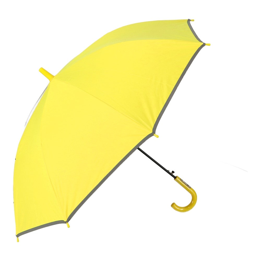 LIFELEX　学童用　窓付き晴雨兼用長傘　イエロー５５　ＵＶカット加工 イエロー