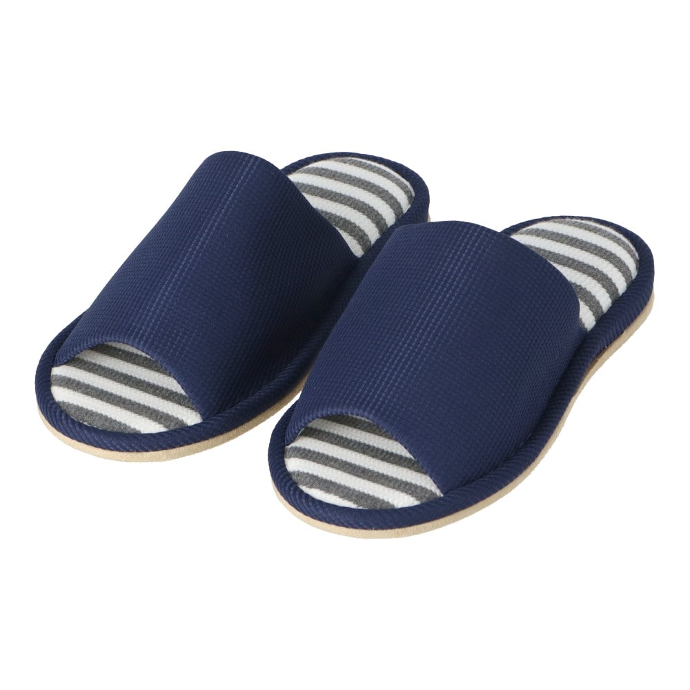 LIFELEX　ワッフルスリッパ　ネイビー　Ｌ L