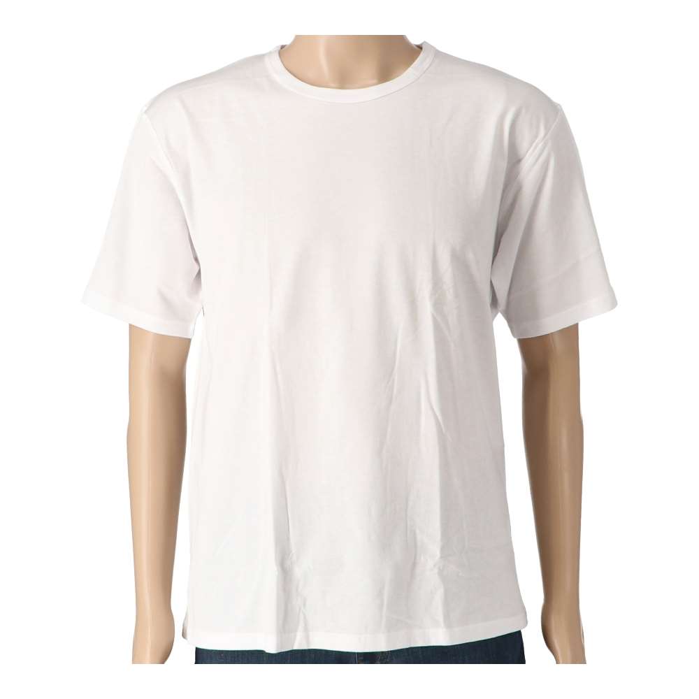 LIFELEX　綿天竺丸首インナー　２Ｐ　ホワイト　Ｍ ホワイト　Ｍ