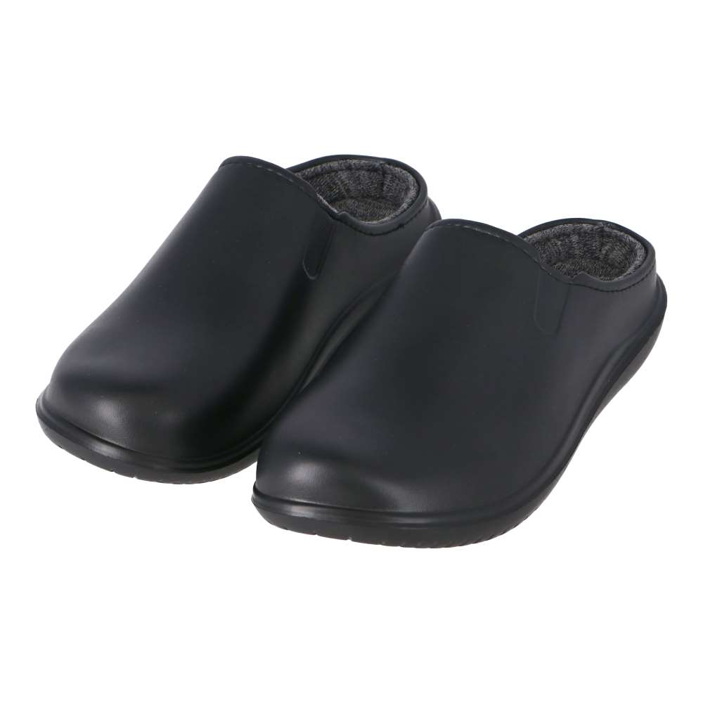 LIFELEX　裏地付きスリッポンサンダル　ブラック　Ｍ（２５．０－２５．５ｃｍ） ブラック M