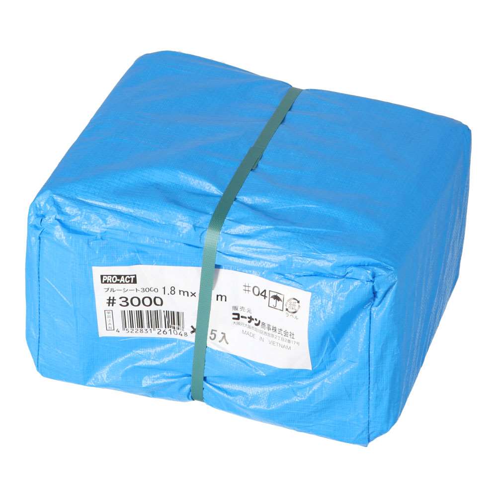 PROACT　ブルーシート３０００　＃３０００　約１．８×１．８ｍ　×２５点セット 1.8×1.8m ×25点ｾｯﾄ