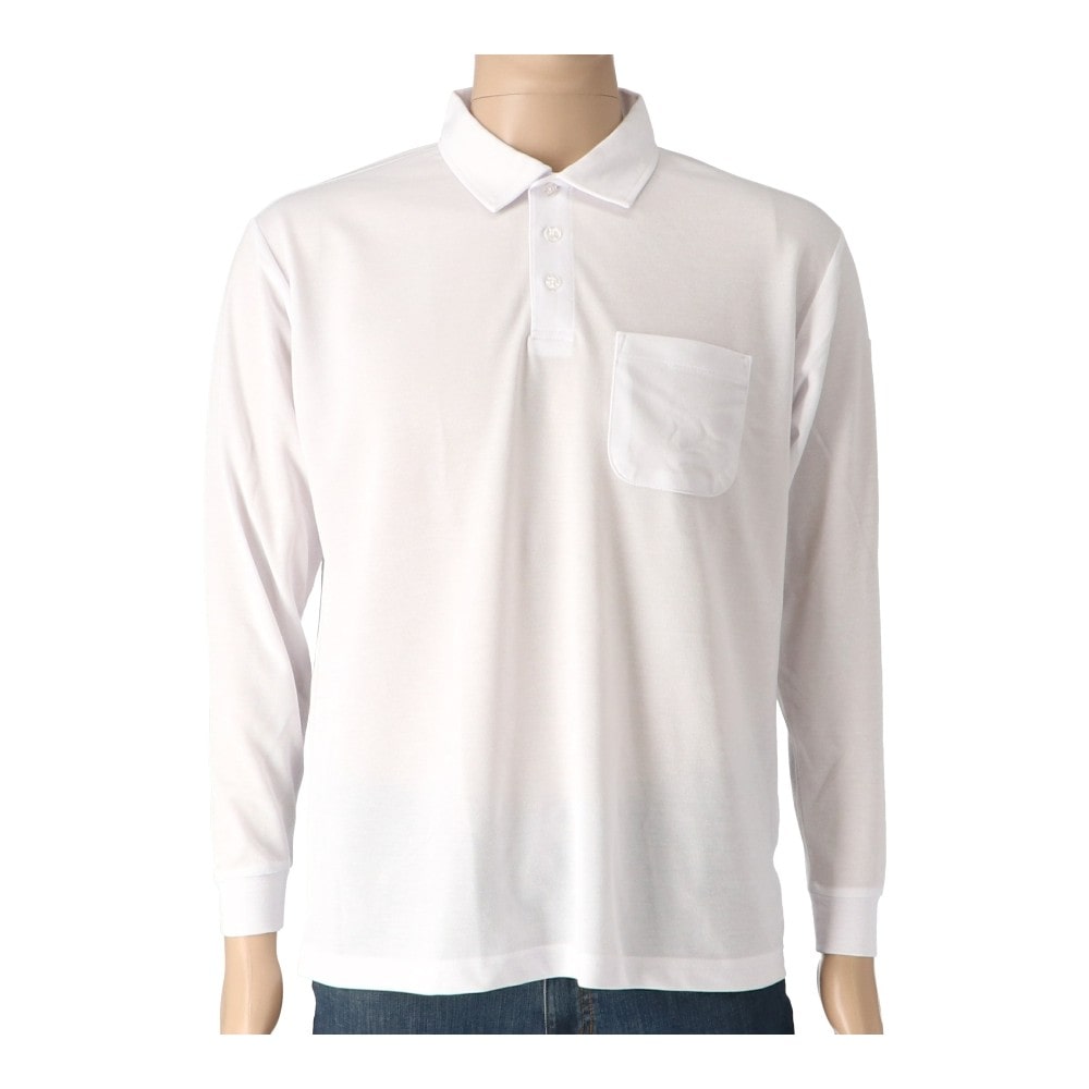 PROACT　綿混ワークポロシャツ　ホワイト　Ｍ Ｍ　ホワイト