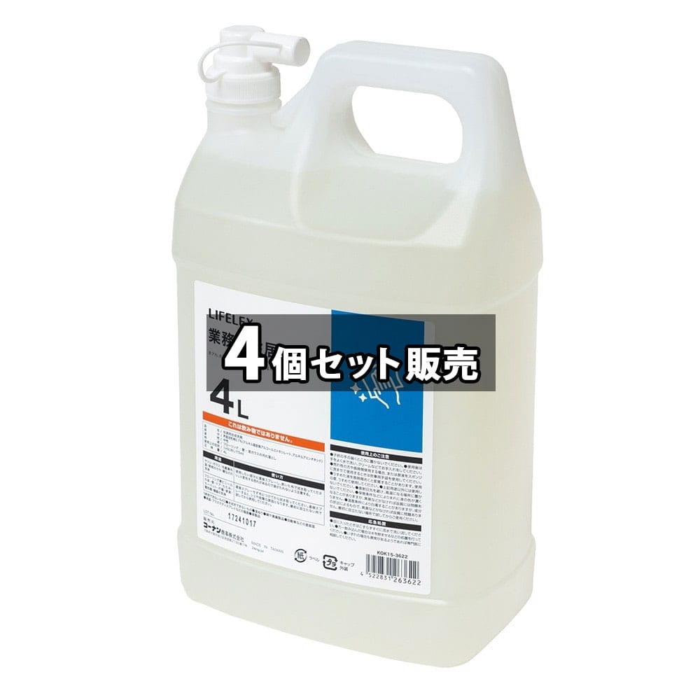 LIFELEX　業務用住居洗剤　フローラルの香り　４Ｌ　×４個セット 4個セット