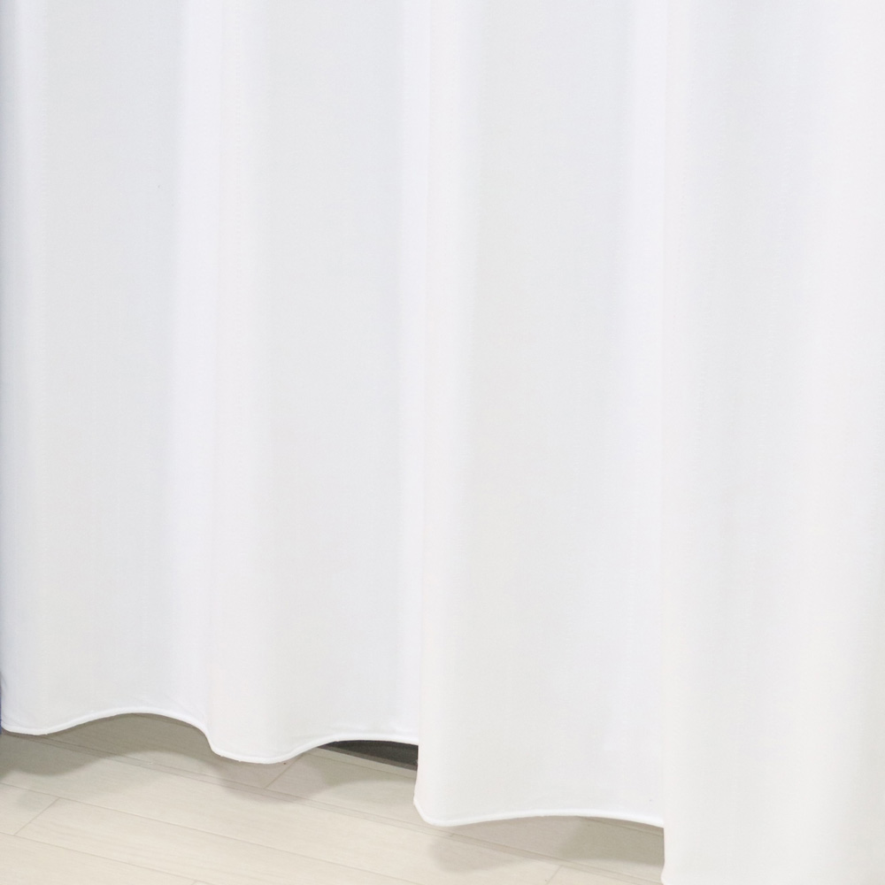 LIFELEX 消臭＋遮像＋遮熱・保温レースカーテン　リーネア＋　約幅１００×丈１０８ｃｍ　ホワイト 約幅１００×１０８ｃｍ