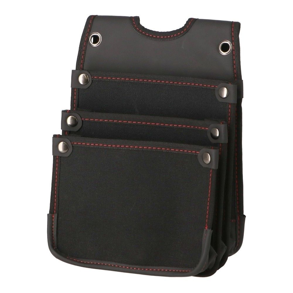 PROACT　帆布電工袋３段　ＫＯＣ－２７４７　ブラック