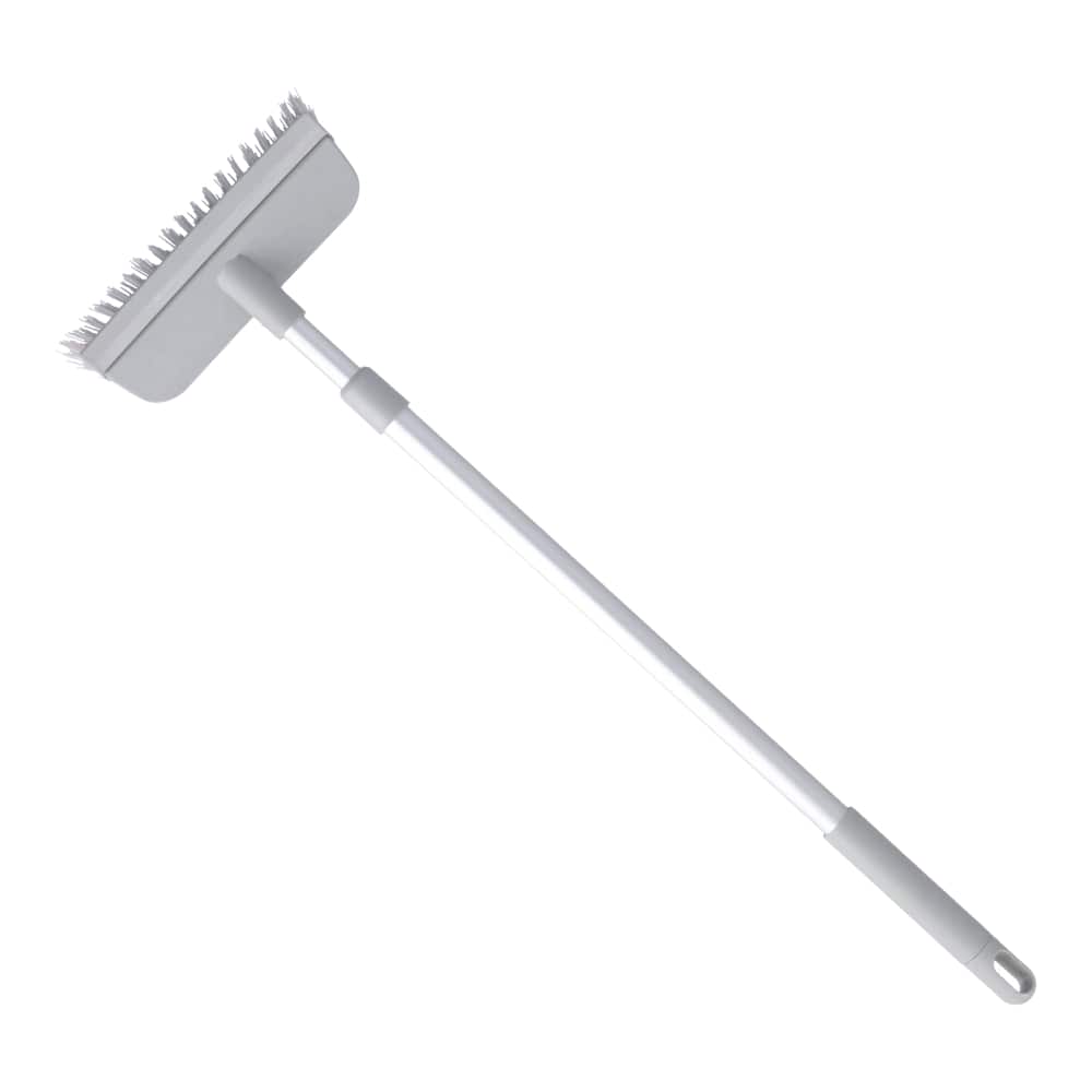 LIFELEX　水切り付デッキブラシ　伸縮式　ＺＱ２１－７５９９