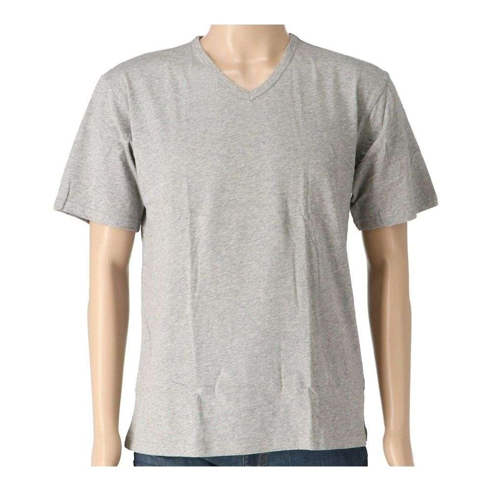 LIFELEX　綿天竺Ｖ首インナー　２Ｐ　杢グレー　ＬＬ 杢グレー　ＬＬ