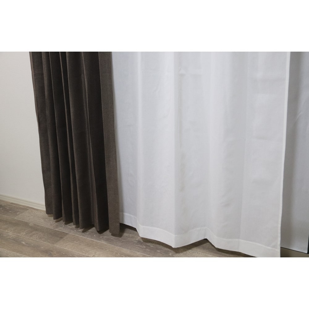 LIFELEX　防汚通風遮像レース　ベンテ　100×108cm　アイボリー 丈108cm