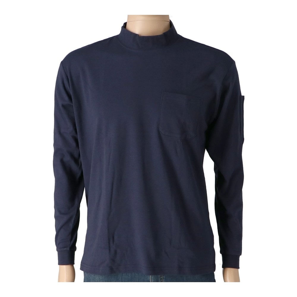 PROACT　綿混ワークハイネック　ネイビー　３Ｌ 3L