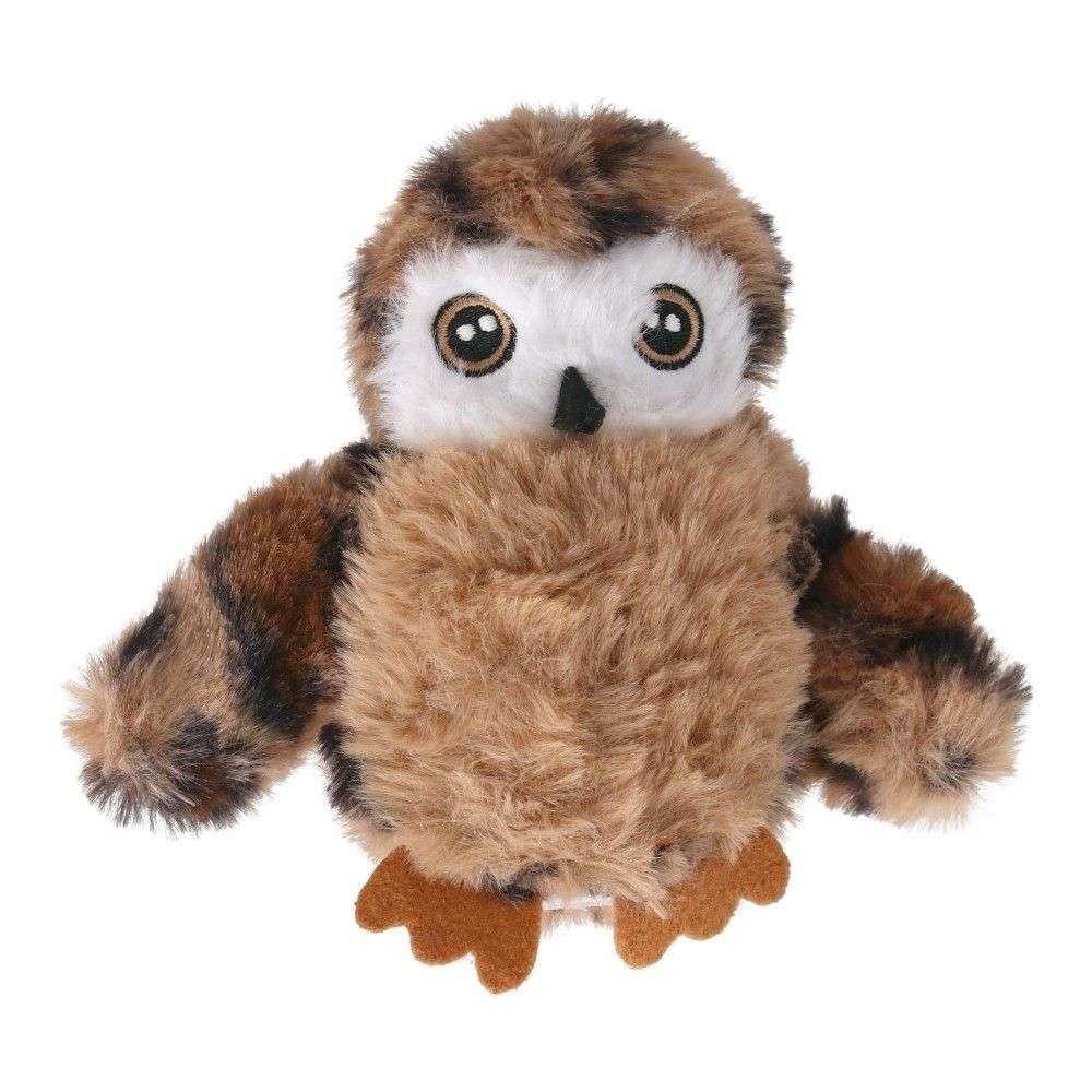 LIFELEX　鳴き声も楽しめる電動パタパタおもちゃ　フクロウ　ＳＳ１２－３６３２　ブラウン フクロウ