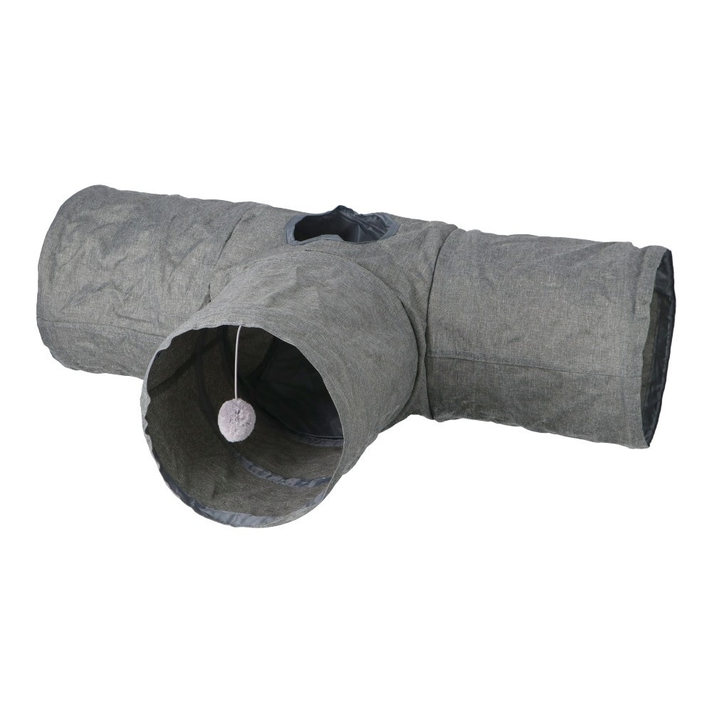 LIFELEX　しゃかしゃかキャットトンネル　Ｔ型　ＳＳ１２－３６５６　グレー