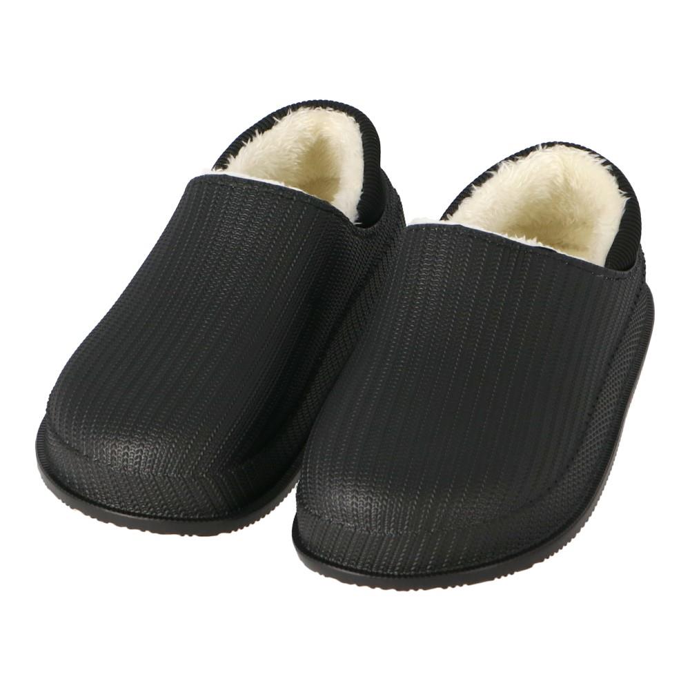 LIFELEX ＥＶＡリブ付サンダル　ＢＬＫ　２３．５～２４．５ｃｍ ２３．５～２４．５ｃｍ