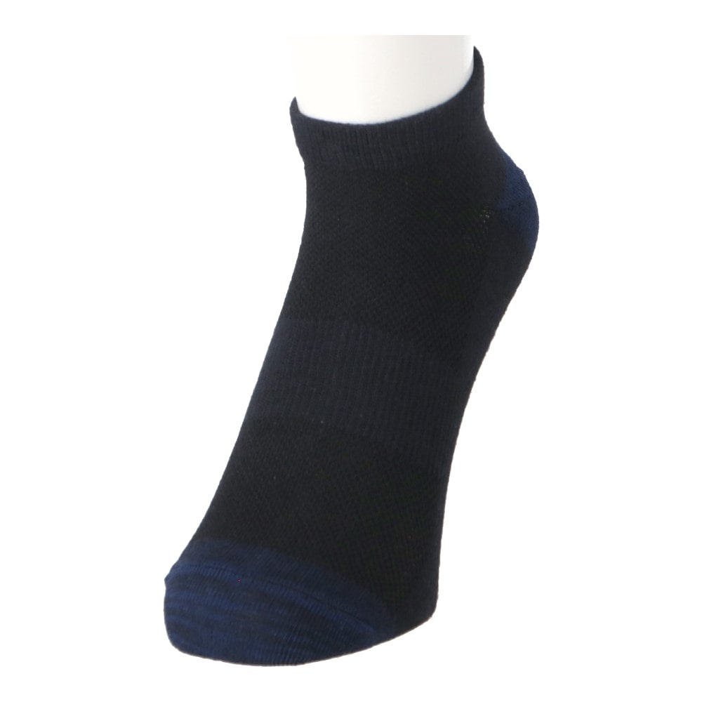 PROACT　吸水速乾ソックス　丸先　スニーカー丈　３Ｐ　カラーアソート