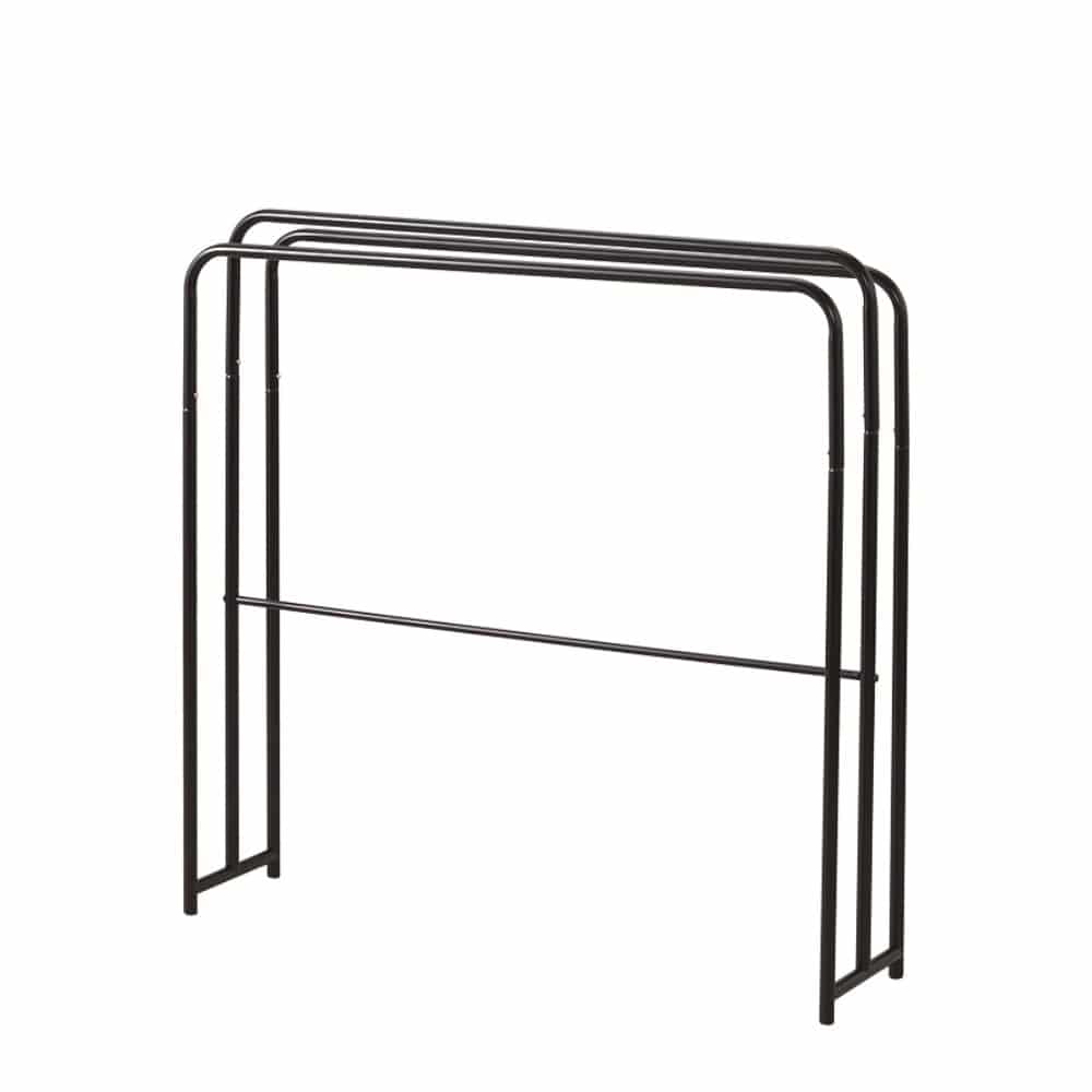 LIFELEX　大判も干せる室内タオル干し　ブラック　ＷＨ２１－８８８８ ブラック