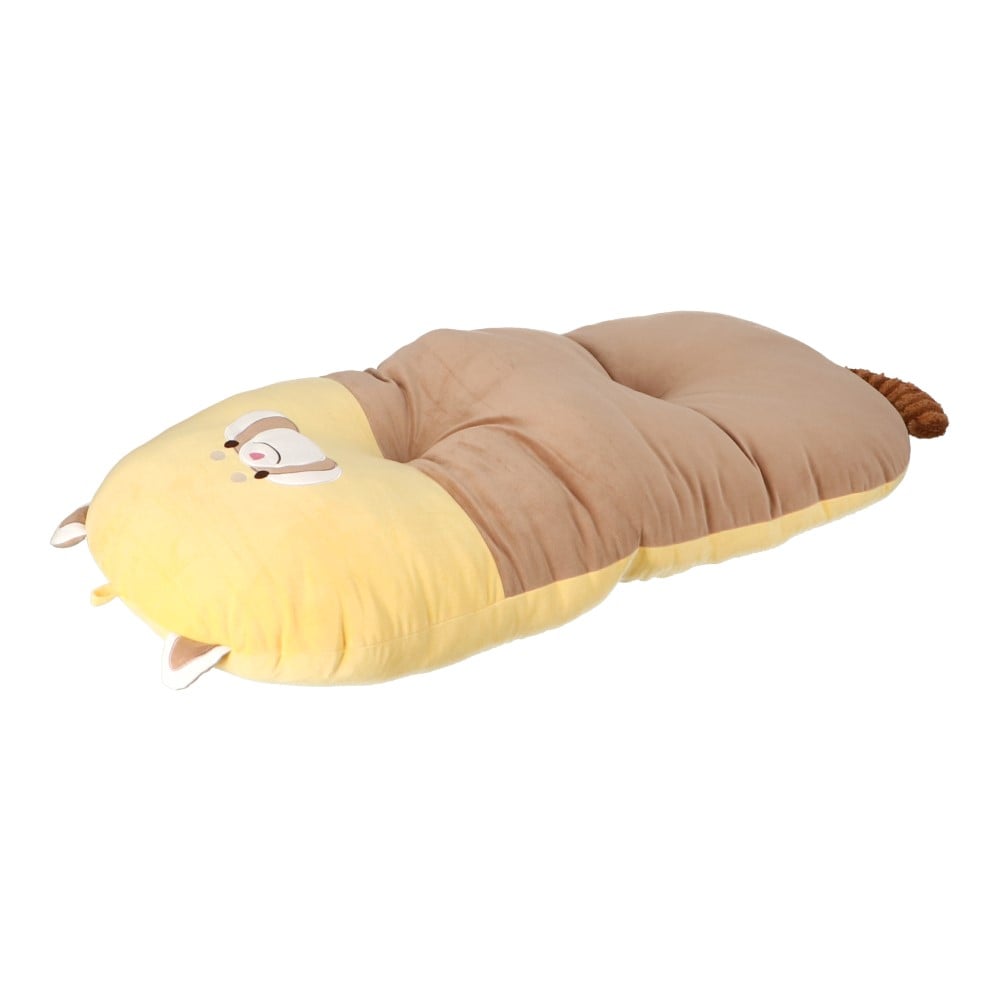 LIFELEX　モチモチアニマルロングクッション　レッサーパンダ　イエロー レッサーパンダ・イエロー