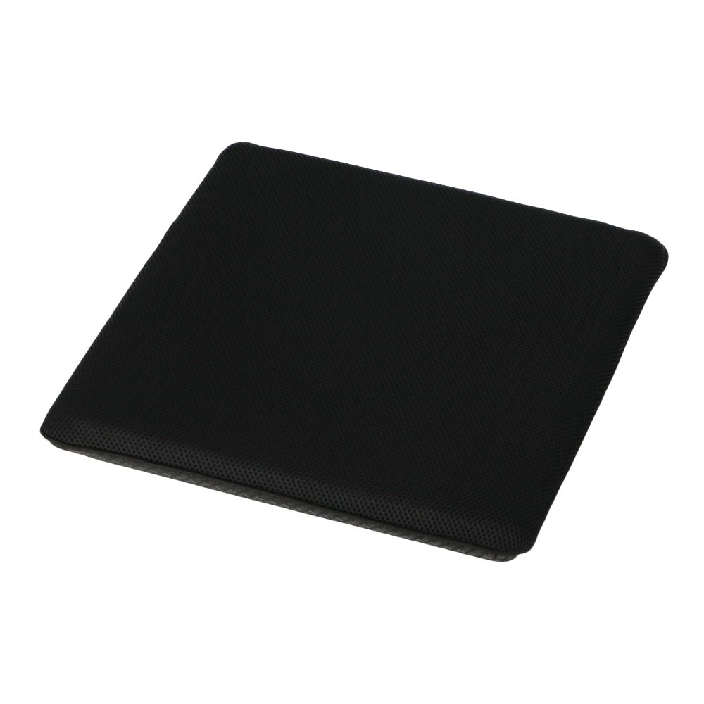 LIFELEX　低反発スクエアシートメッシュクッション　４０×４０×４　ブラック