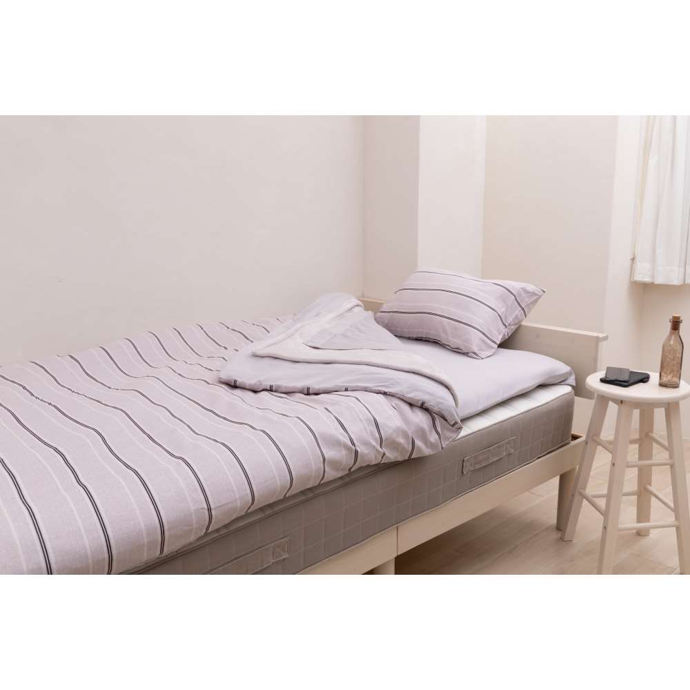 【新品未使用未開封】LIFELEX 制菌防臭寝具9点セット Sサイズ 布団セット LIFELEX 制菌防臭寝具9点セットS ランダムボーダー: インテリア
