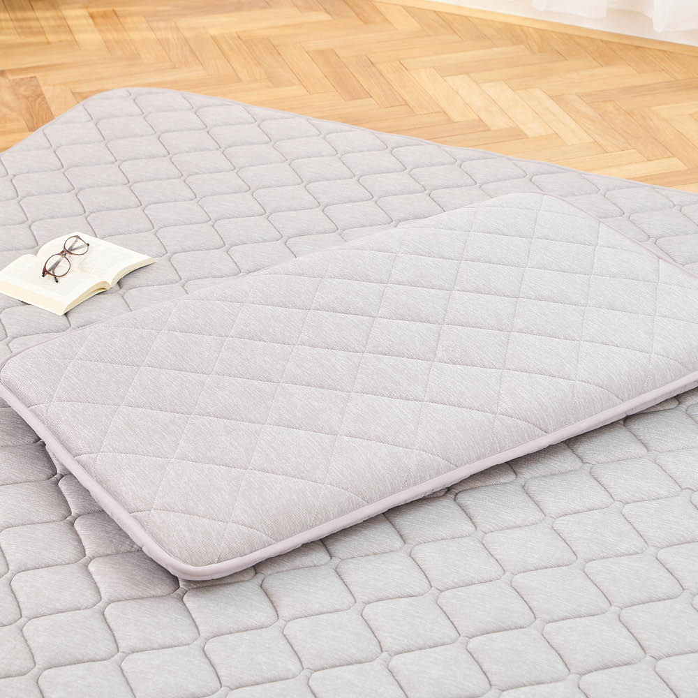 LIFELEX 強冷感3層ロングクッション グレー グレー