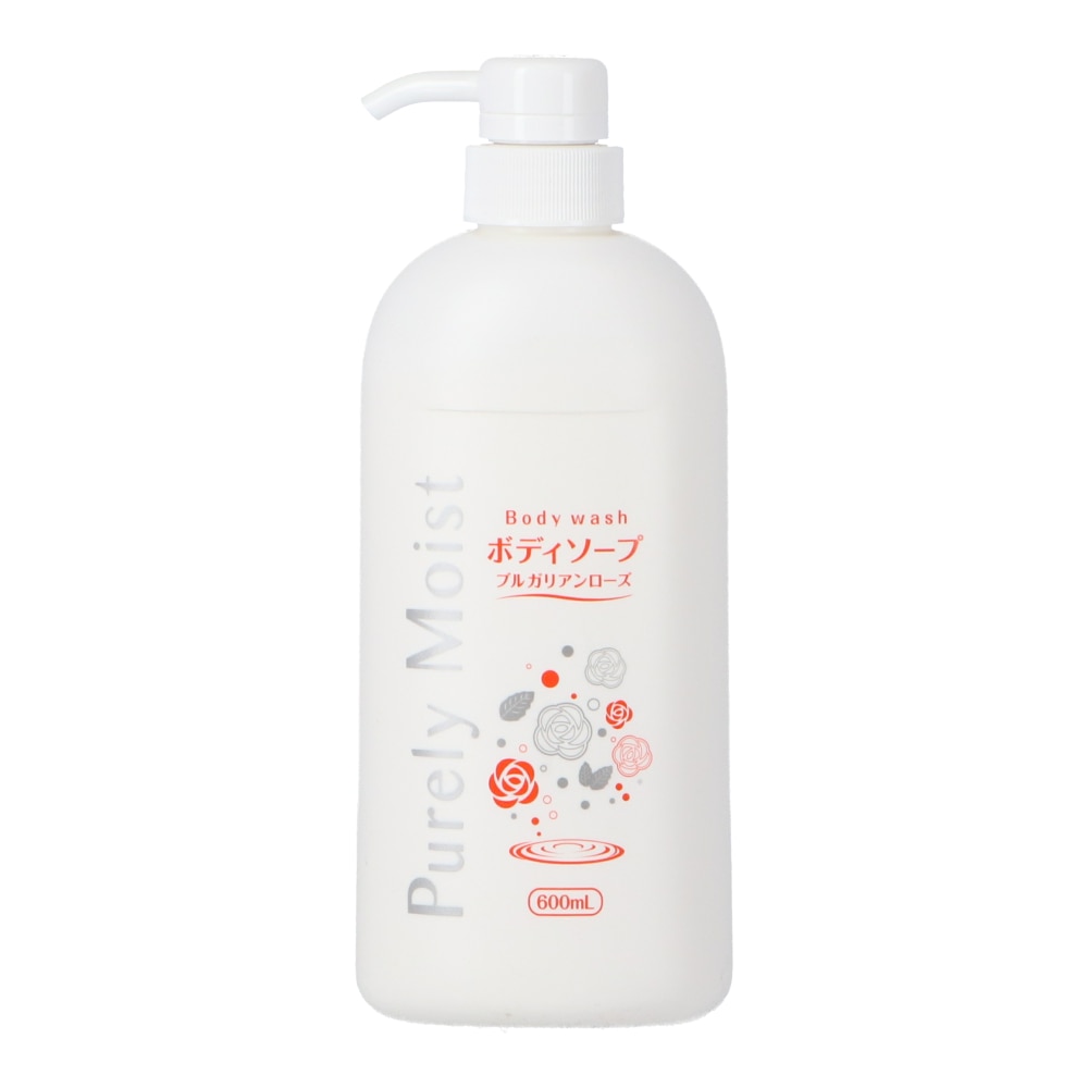 Ｐｕｒｅｌｙ　Ｍｏｉｓｔ　ボディソープ　ブルガリアンローズの香り　本体　６００ｍｌ