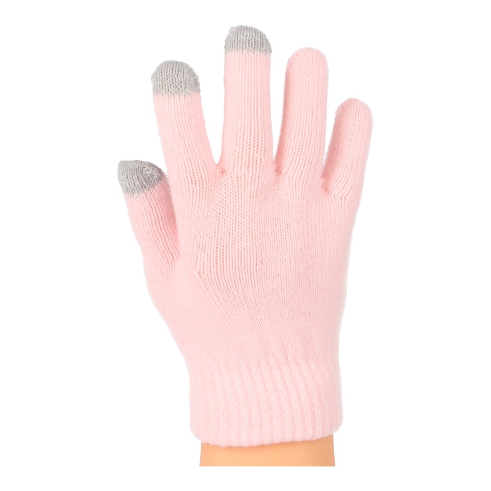 【アウトレット】LIFELEX　カジュアル手袋小　１８.５ｃｍ　タッチパネル対応　ピンク　ＫＫＨ２０－８３３１ ピンク