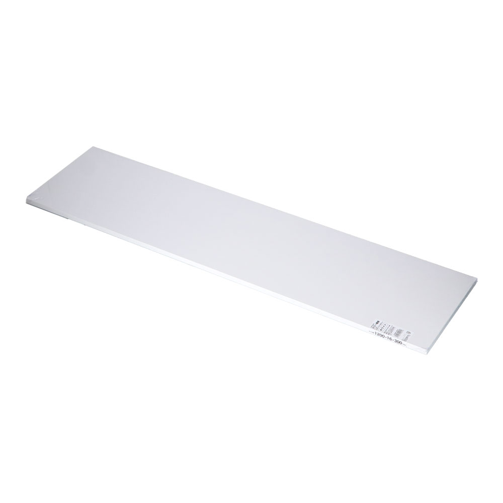 カラー棚板　ホワイト(単色)　約１２００×１６×３００ｍｍ 1200×300