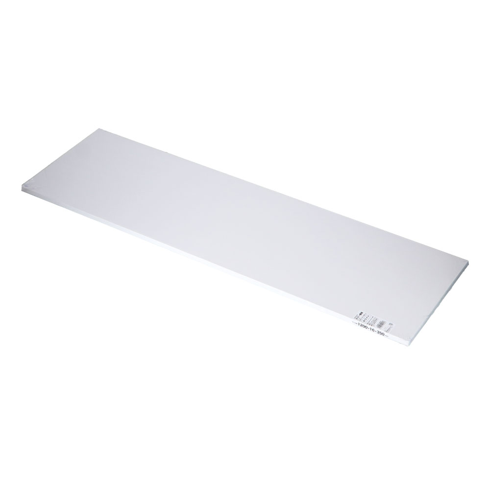 カラー棚板　ホワイト(単色)　約１２００×１６×３５０ｍｍ 1200×350
