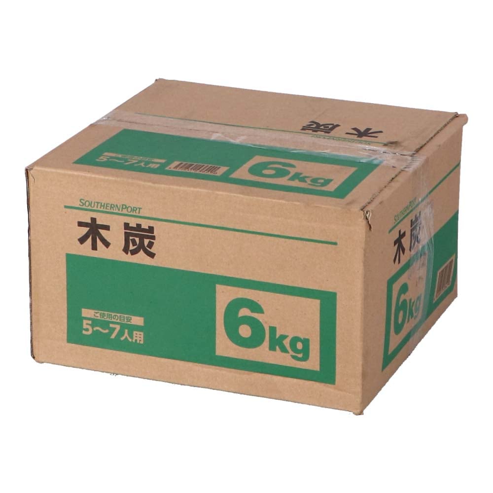 ＢＢＱ木炭　６ｋｇ　ＫＧ２３－６２９０
