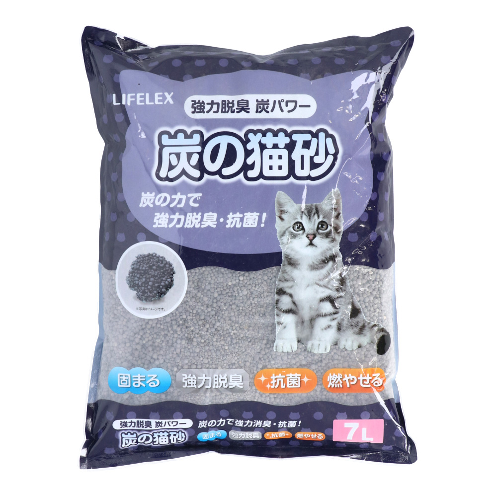 LIFELEX　コーナンオリジナル　炭の猫砂　７Ｌ　ＫＴＳ１２‐８９５８