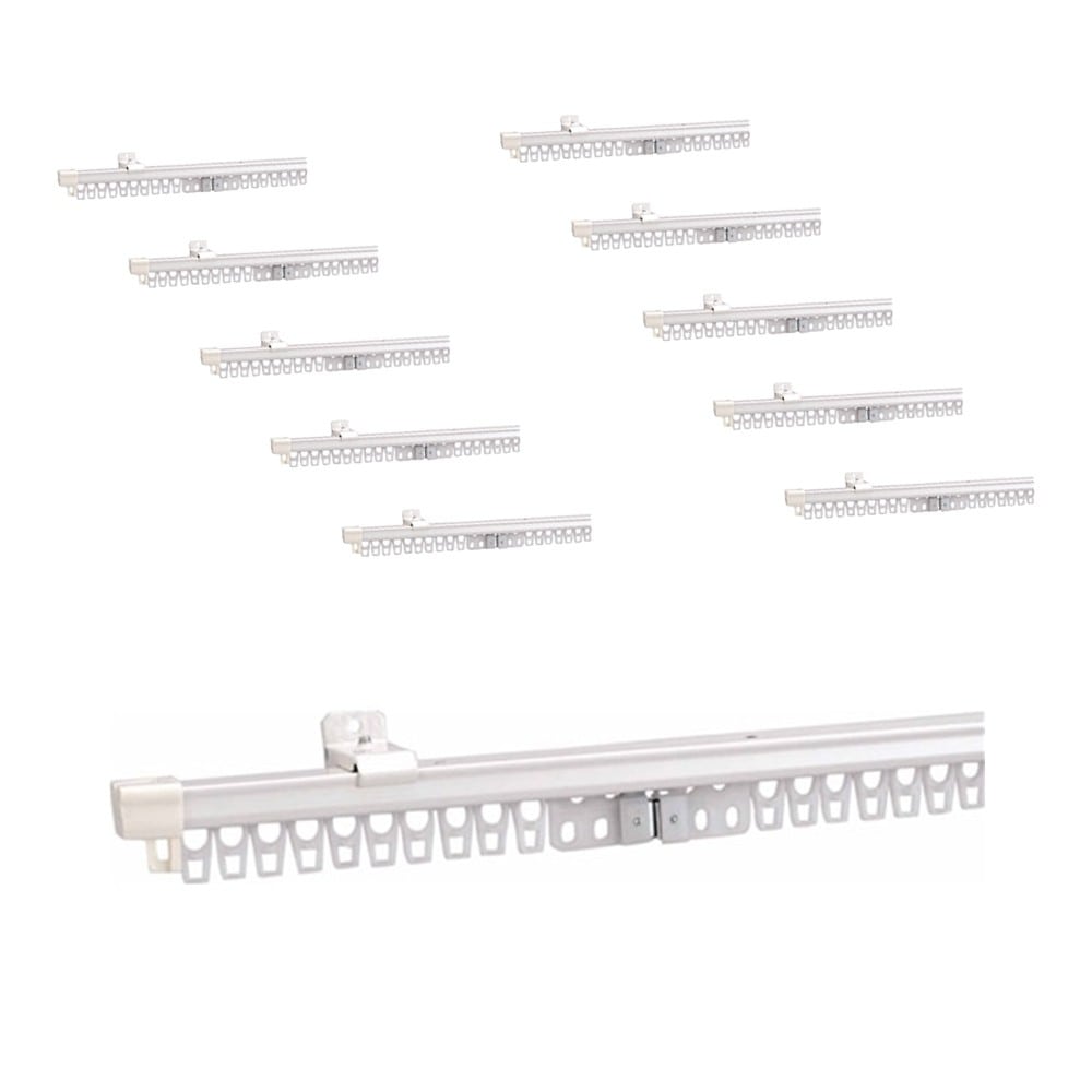 伸縮カーテンレール 角型 シングル ×10本セット シングル