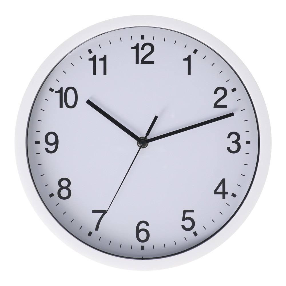LIFELEX 掛時計連続秒針Φ30cm WH KO14-7270