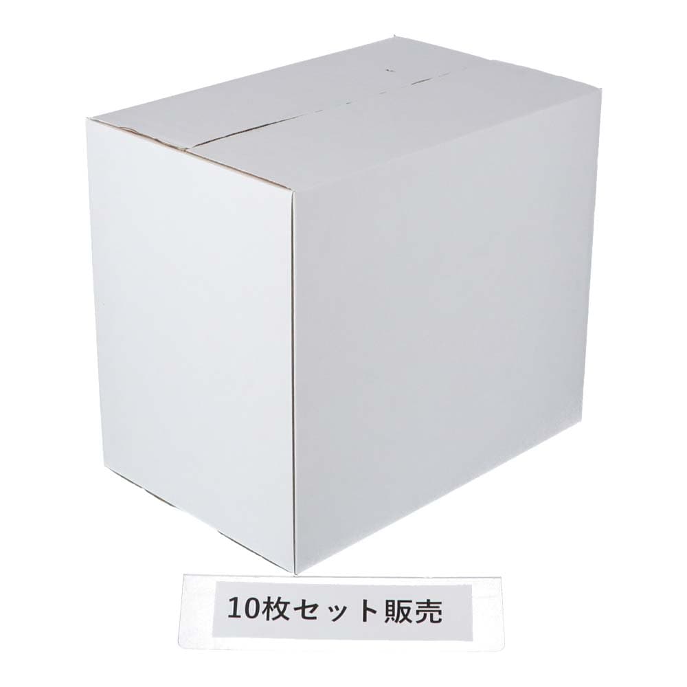 白ダンボール　ＷＫ－５　段ボール　宅配サイズ：１６０　サイズ（約）：外寸　幅５７０×奥行３８０×高さ５００ｍｍ　内寸　幅５６２×奥行３７２×高さ４８４ｍｍ　１枚　×１０枚セット 160サイズ･10個セット
