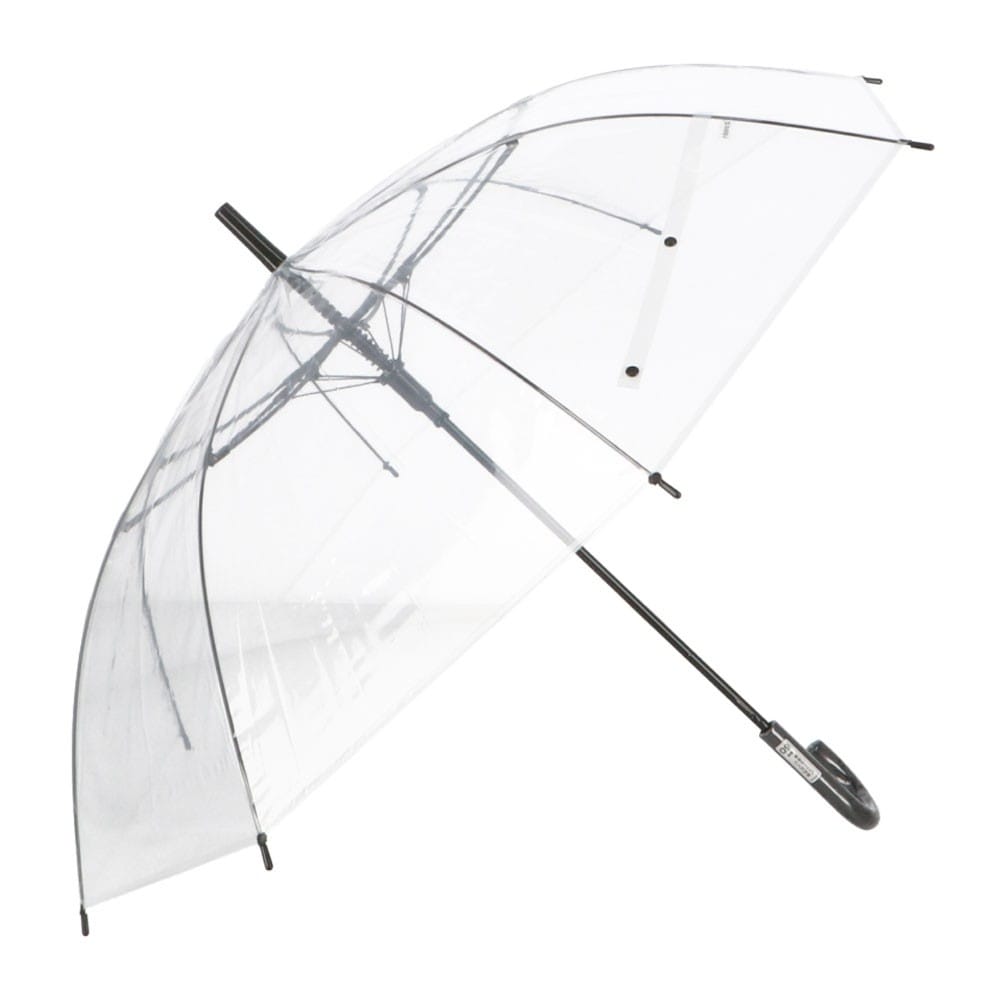 LIFELEX　折れにくいビニール長傘　透明　６０ 60cm