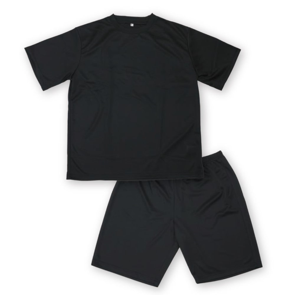 LIFELEX　吸水速乾ニット上下セット　ブラック　Ｍ M