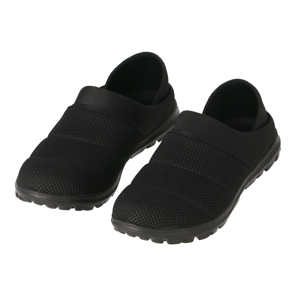 LIFELEX　メッシュサンダル　かかと有り　ブラック　Ｓ S