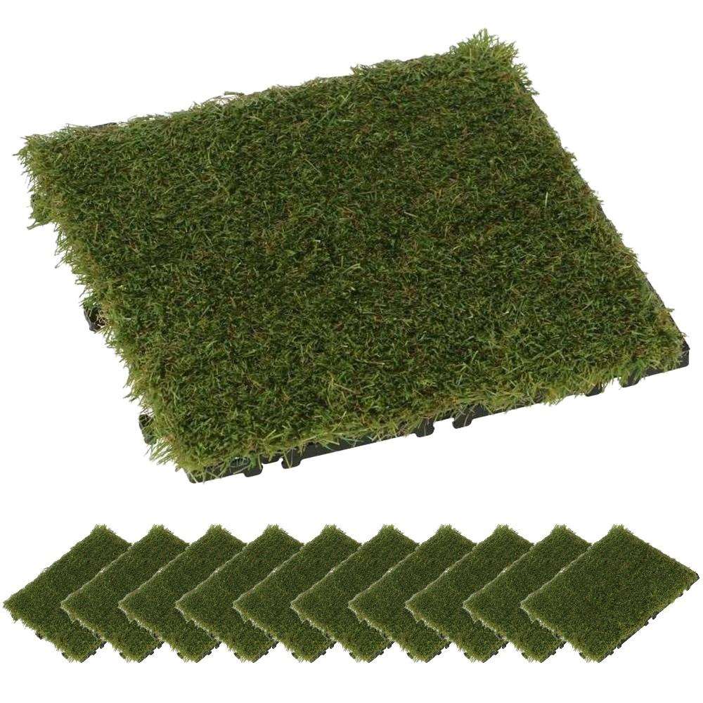 LIFELEX　サザンタイル　人工芝　ＫＲ１０－１１８７　×10枚セット 人工芝　×10枚セット