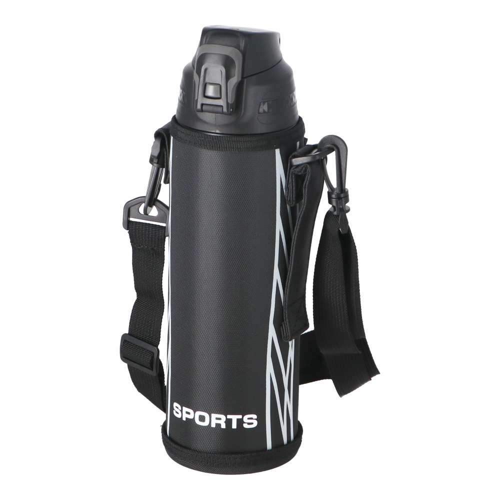 LIFELEX　スポーツボトル　１０００ｍｌ　カバー付き　ブラック　ＳＢ１０００－ＢＫ 1000ｍｌ