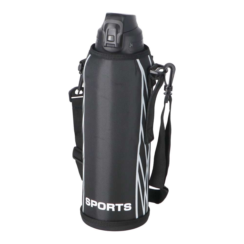 LIFELEX　スポーツボトル　２０００ｍｌ　カバー付き　ブラック　ＳＢ２０００－ＢＫ 2000ｍｌ