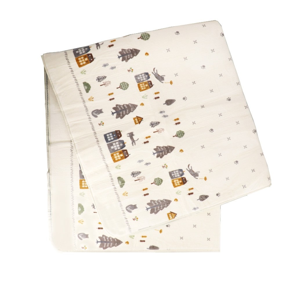 【アウトレット】LIFELEX　吸湿発熱ふっくらラグ　ネコ　８０×１８５ＩＶＯ ネコ　80×１85