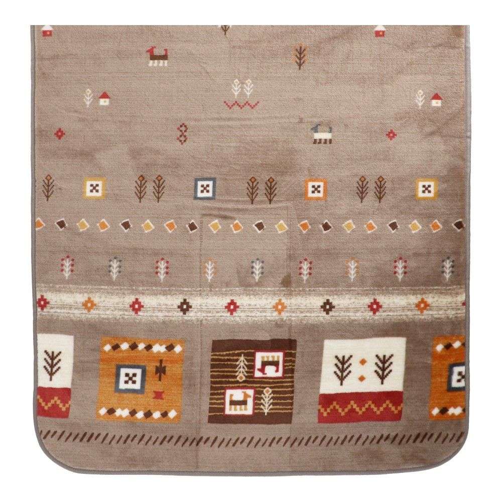 【アウトレット】LIFELEX　吸湿発熱ふっくらラグ　ギャベ　２００×２４０ＢＲ ギャベ　200×240