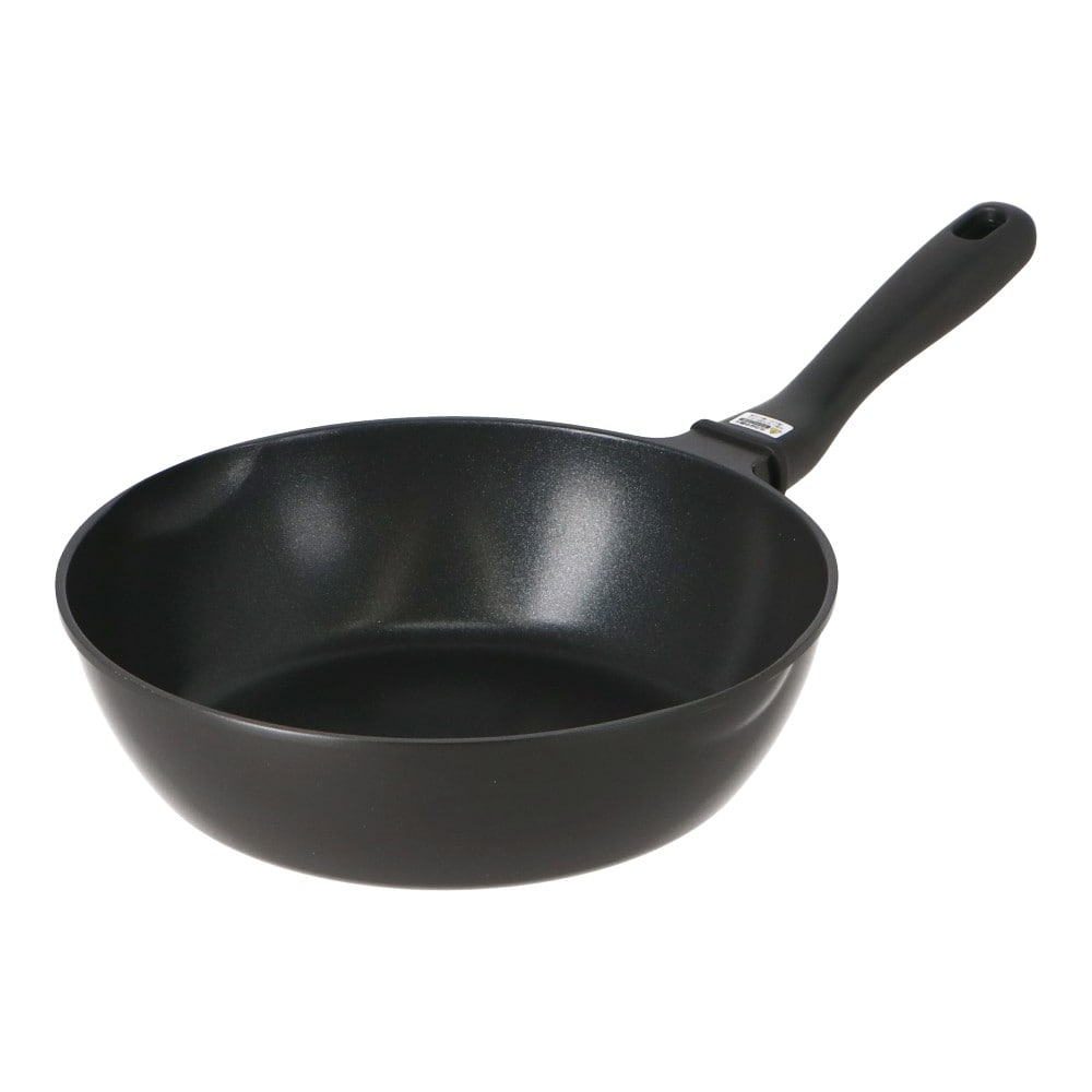 LIFELEX　ゴリラのひとつまみ　２４ｃｍフライパン深型　ＤＳＧＦ－２４Ｄ　ブラック 深型24cm
